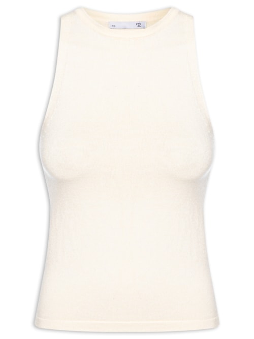 Blusa Feminina Básica Em Tricot - Bege