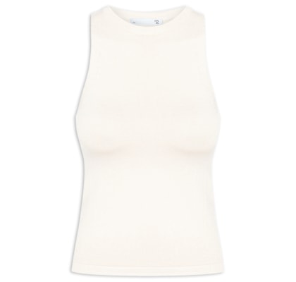 Blusa Feminina Básica Em Tricot - Branco
