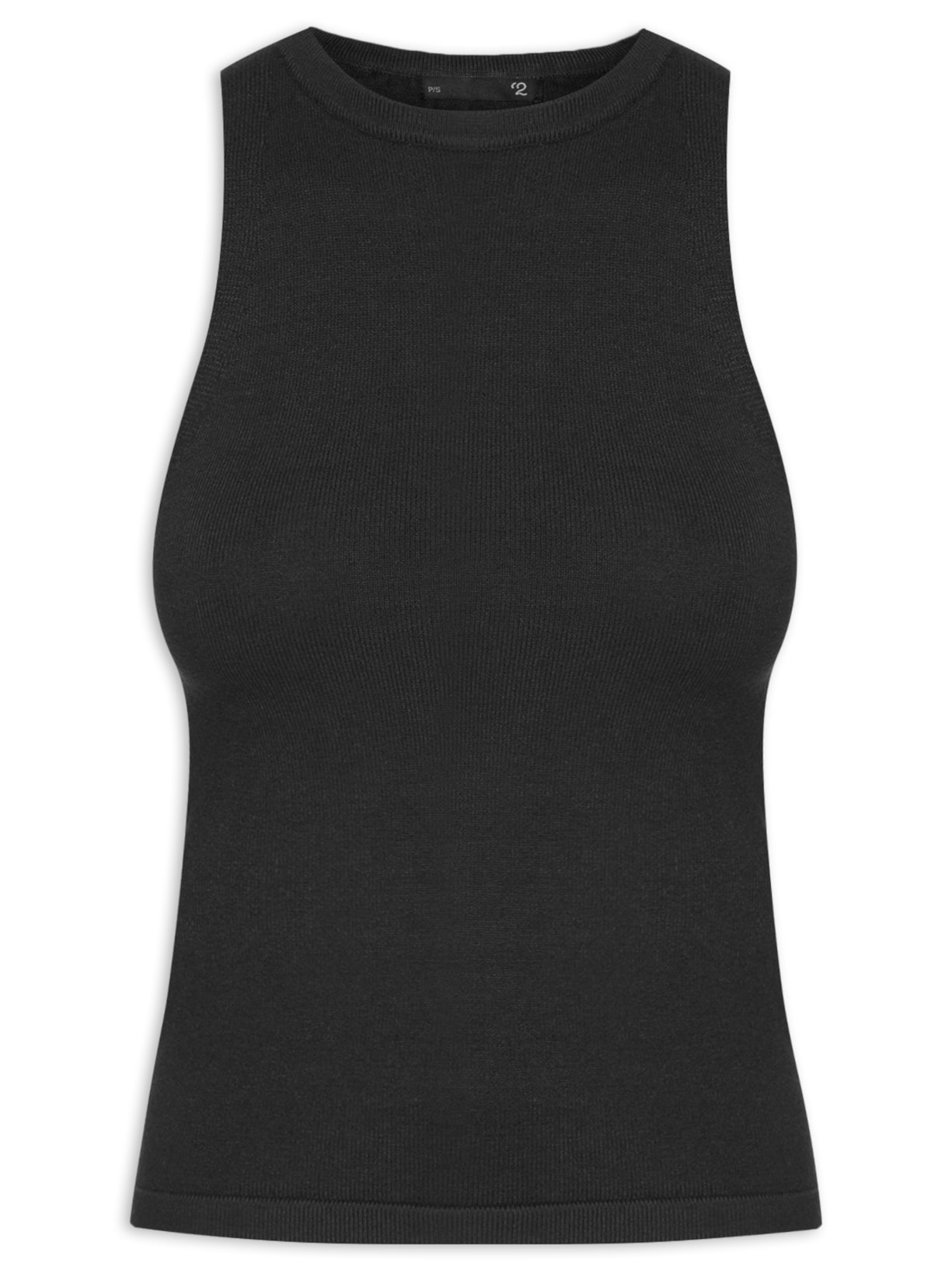 Blusa Feminina Básica Em Tricot Preto '2Essential