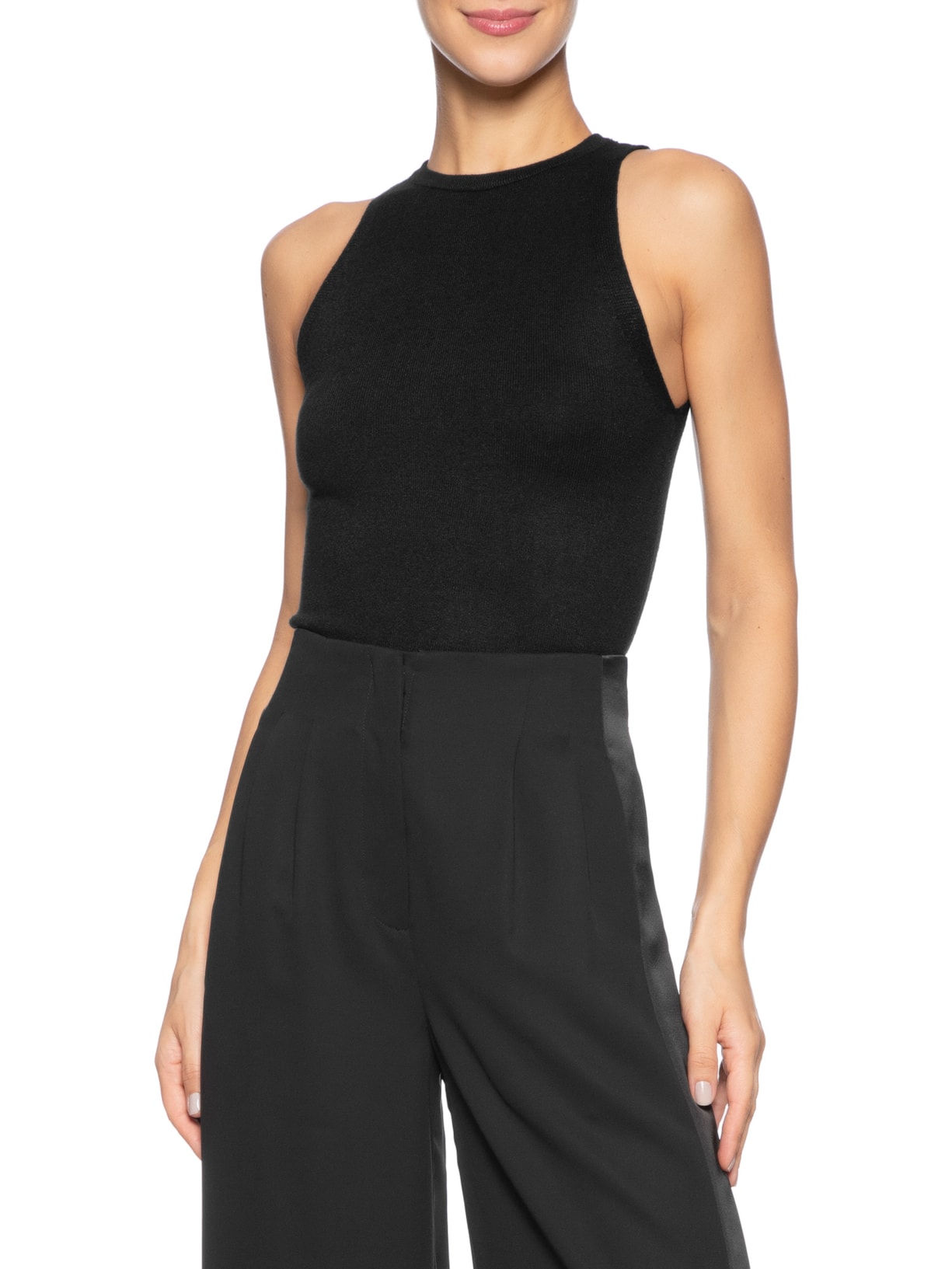 Blusa Feminina Básica Em Tricot Preto '2Essential