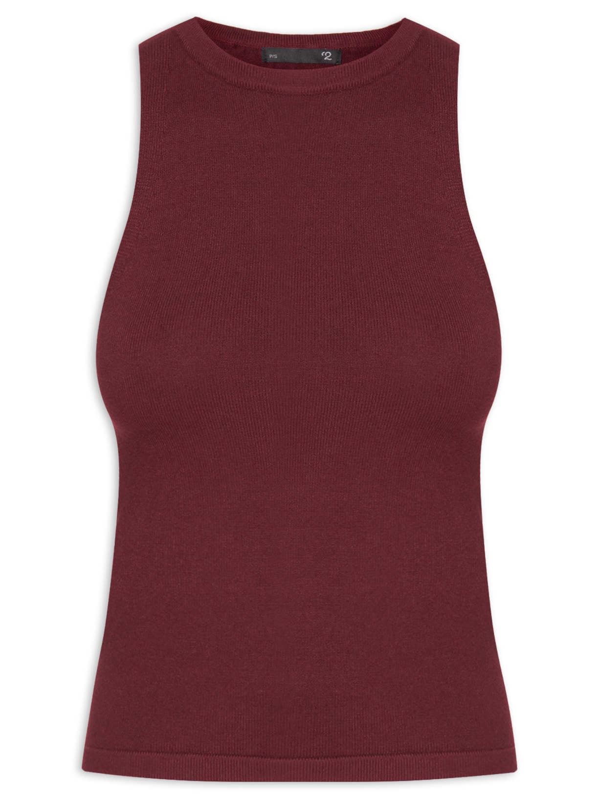 Blusa Feminina Básica Em Tricot - Vinho