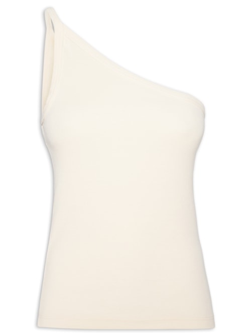Blusa Feminina Básica Ombro Só - Bege