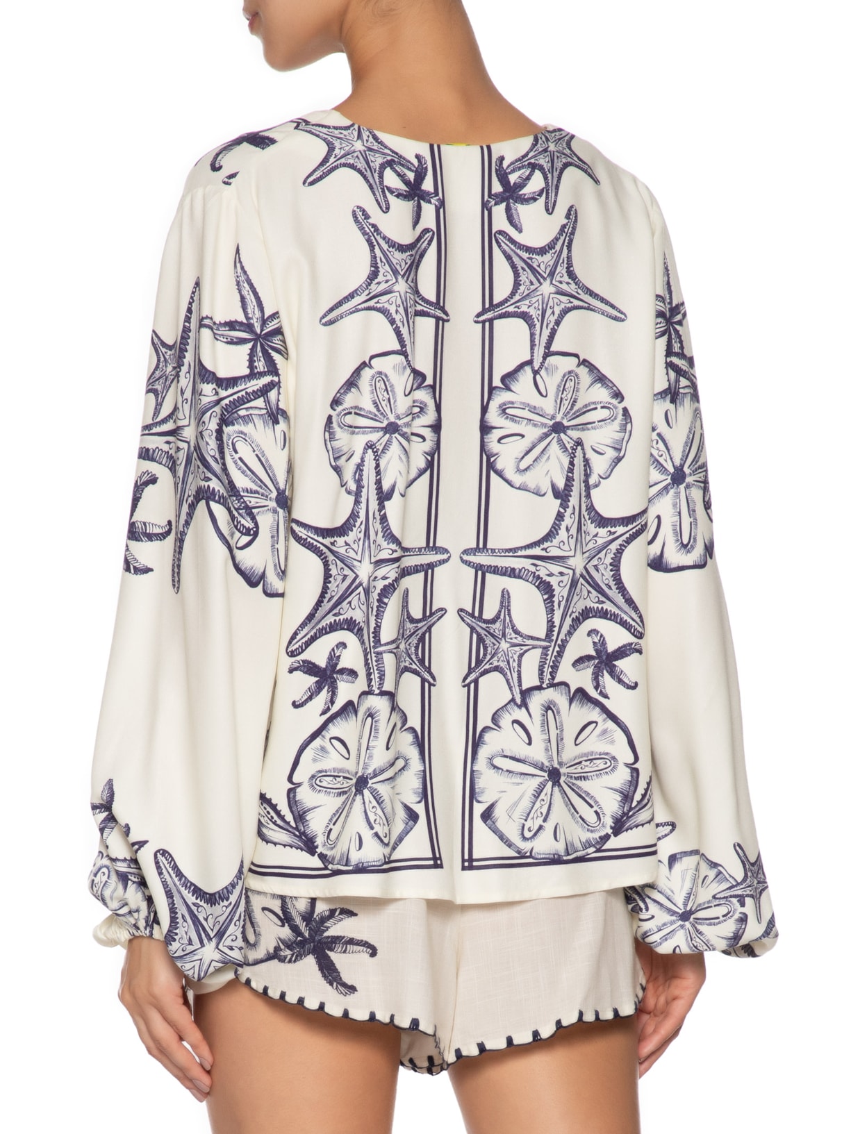 Blusa Feminina Bata Amarração Aventureiro Branco Farm