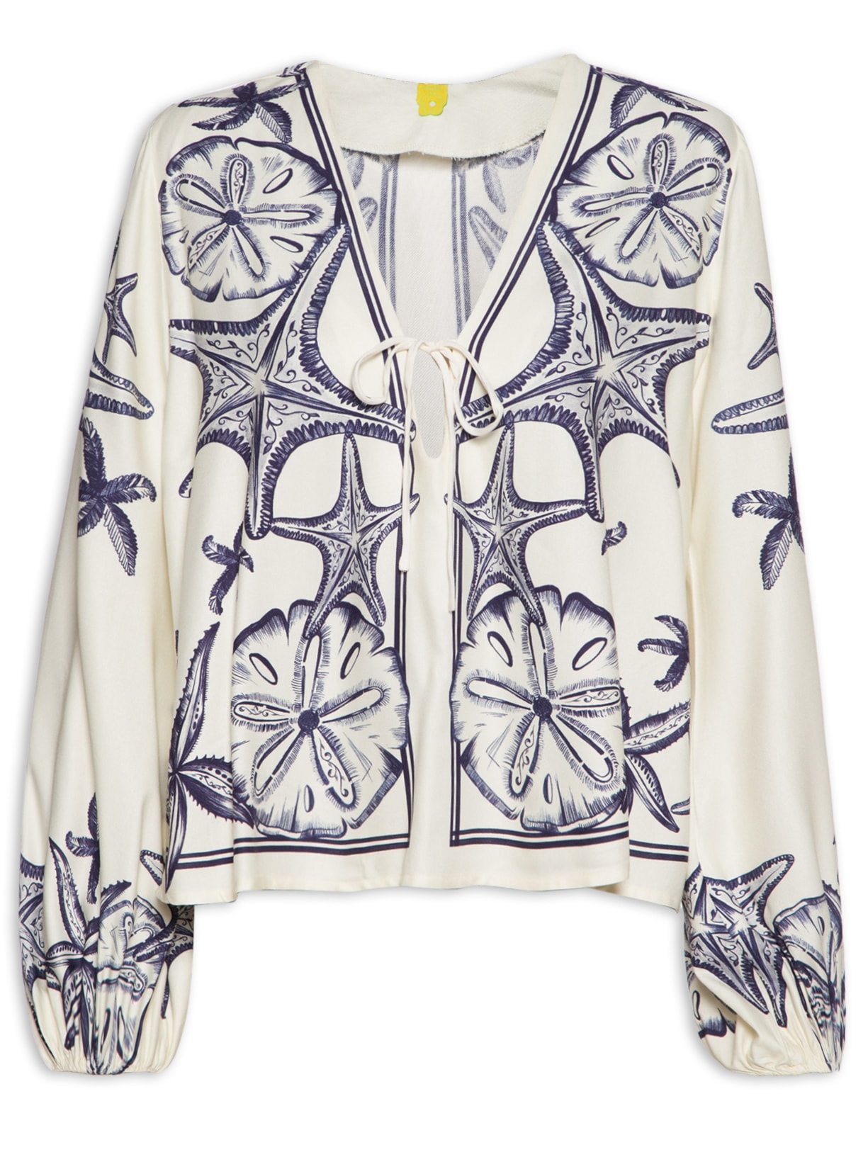 Blusa Feminina Bata Amarração Aventureiro - Branco