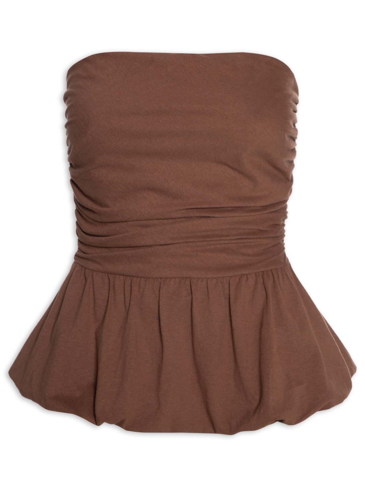 Blusa Feminina Bata Balonê - Marrom