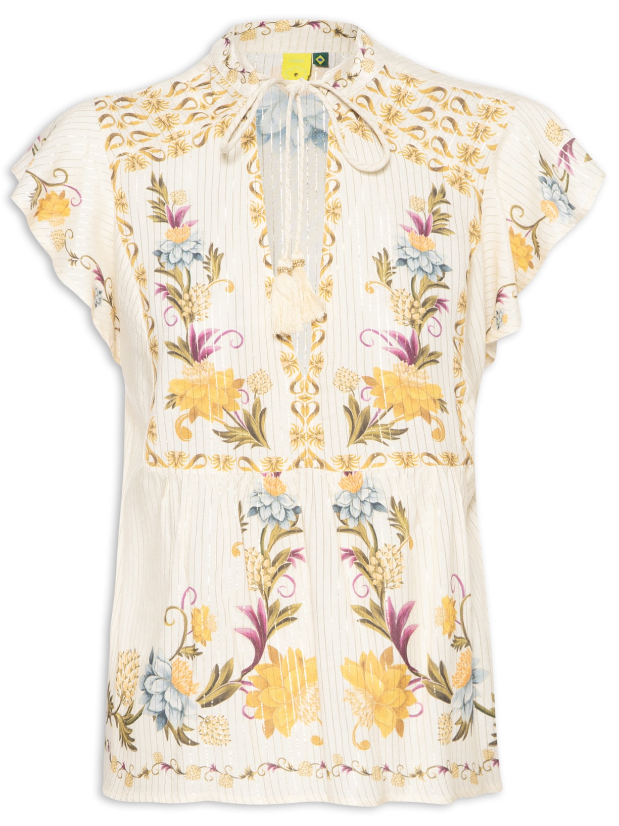 Blusa Feminina Bata Delicadeza De Verão - Bege