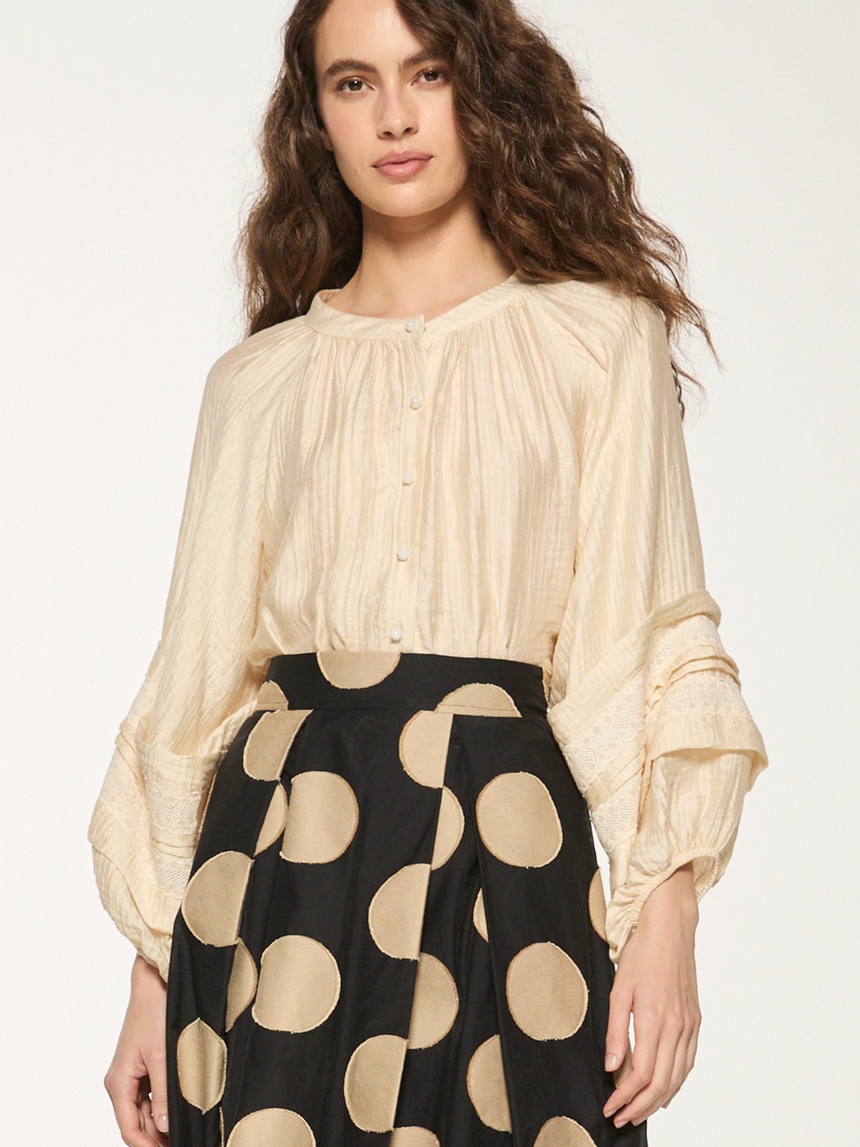 Blusa Feminina Bebel Bege Mixed