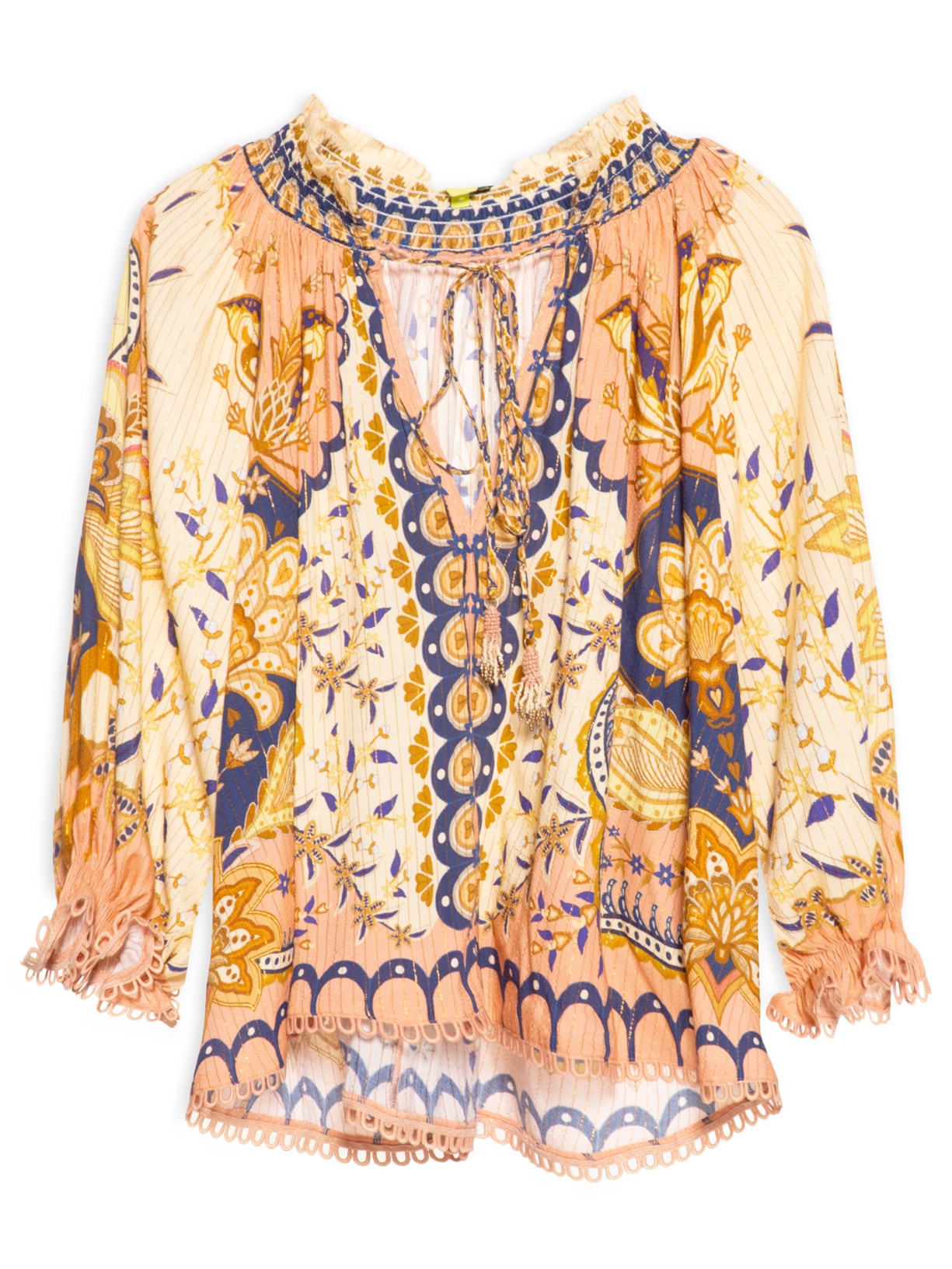Blusa Feminina Beleza Boho - Amarelo