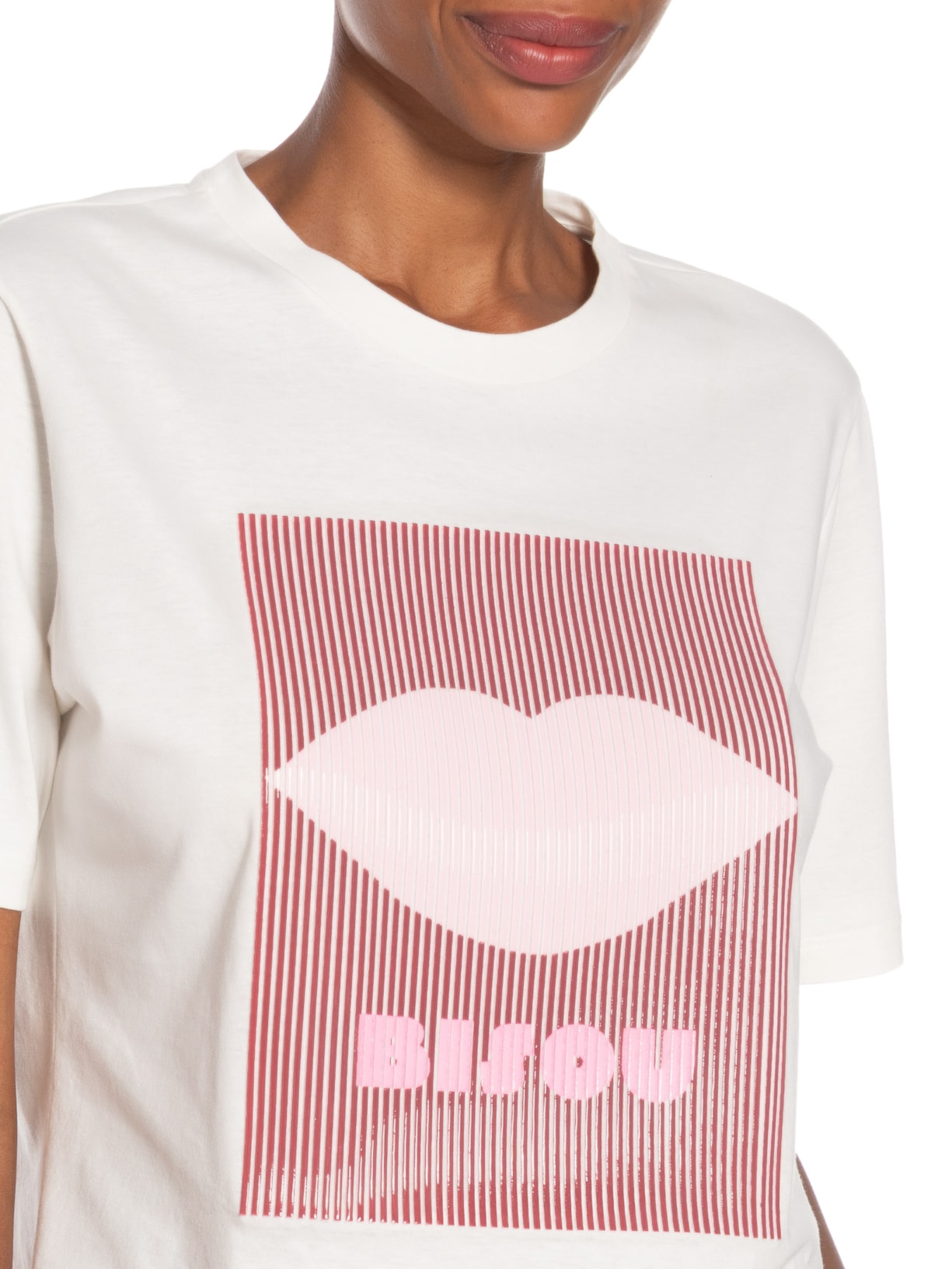 Blusa Feminina Bisou Branco Le Lis