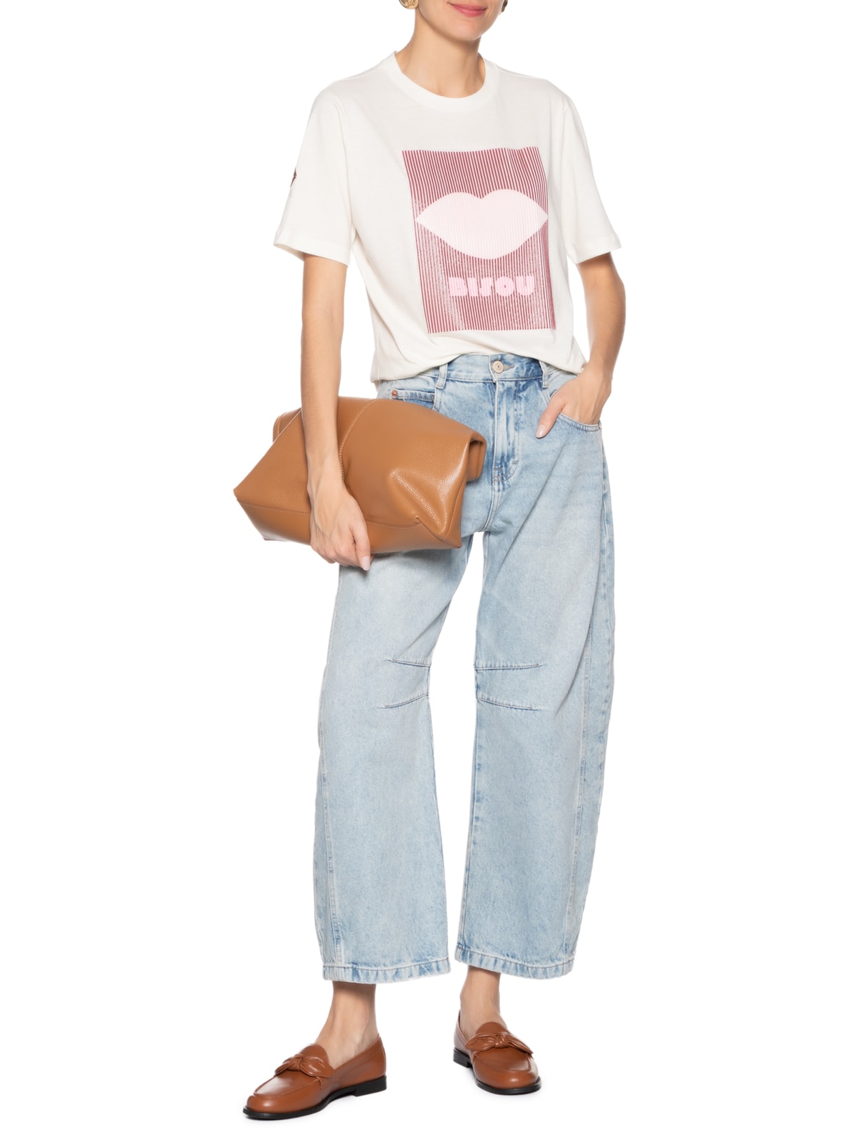 Blusa Feminina Bisou Branco Le Lis