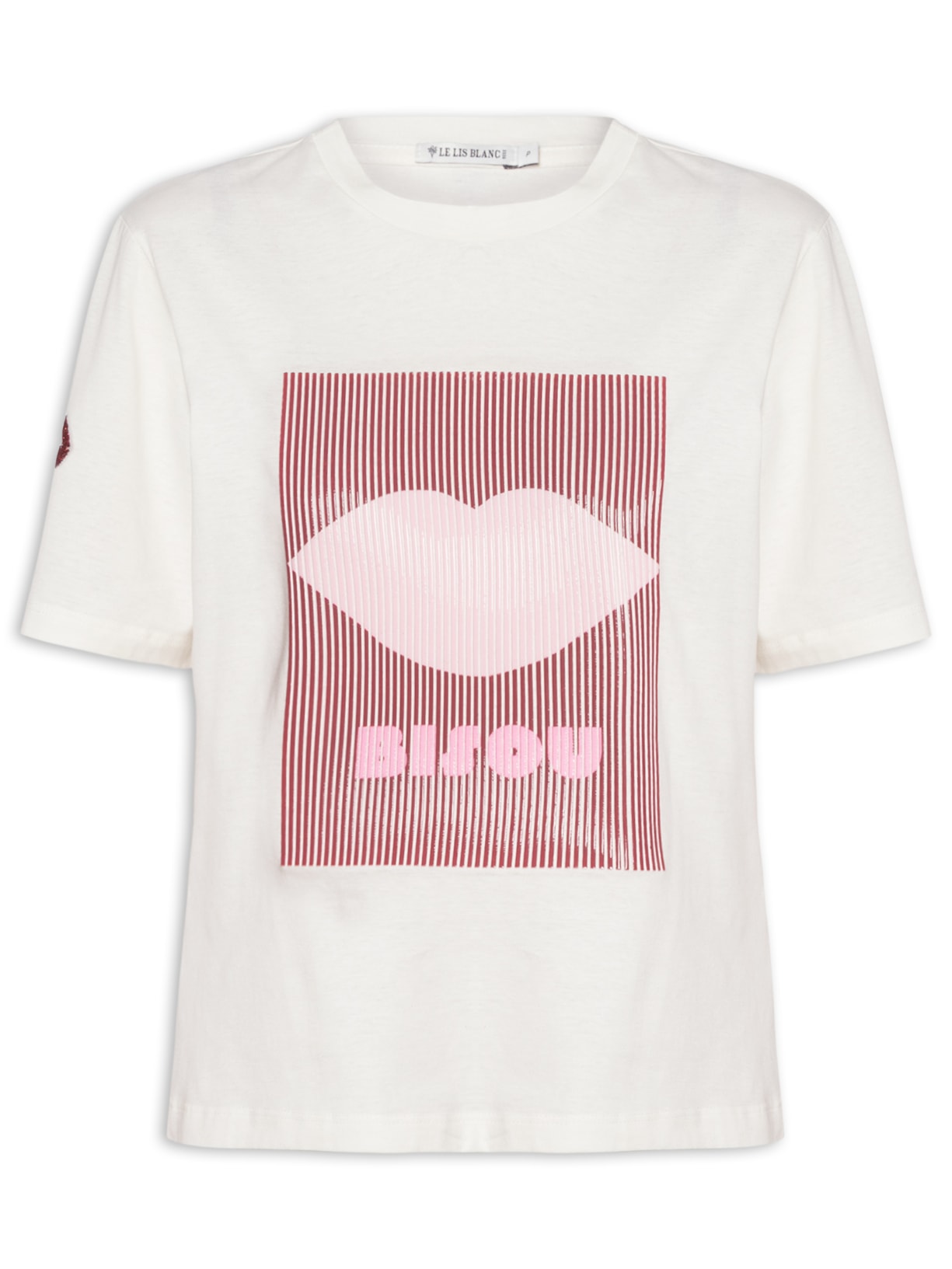 Blusa Feminina Bisou Branco Le Lis