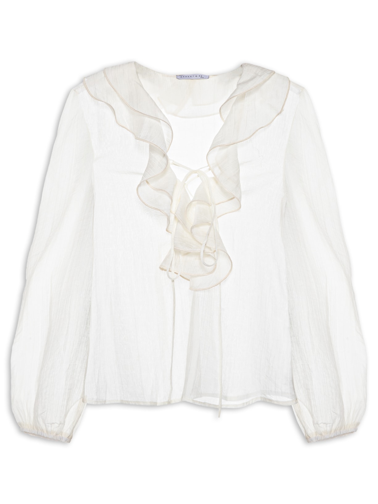 Blusa Feminina Boho Com Babados Off White Market 33