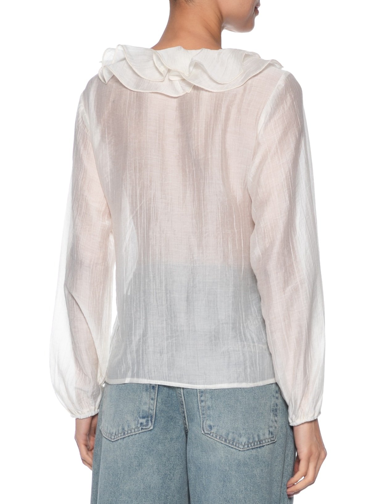 Blusa Feminina Boho Com Babados Off White Market 33