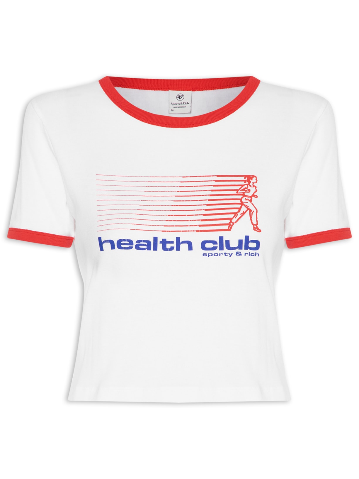 Blusa Feminina Bold Health Soft Ringer Tee  – Branco Sporty & Rich