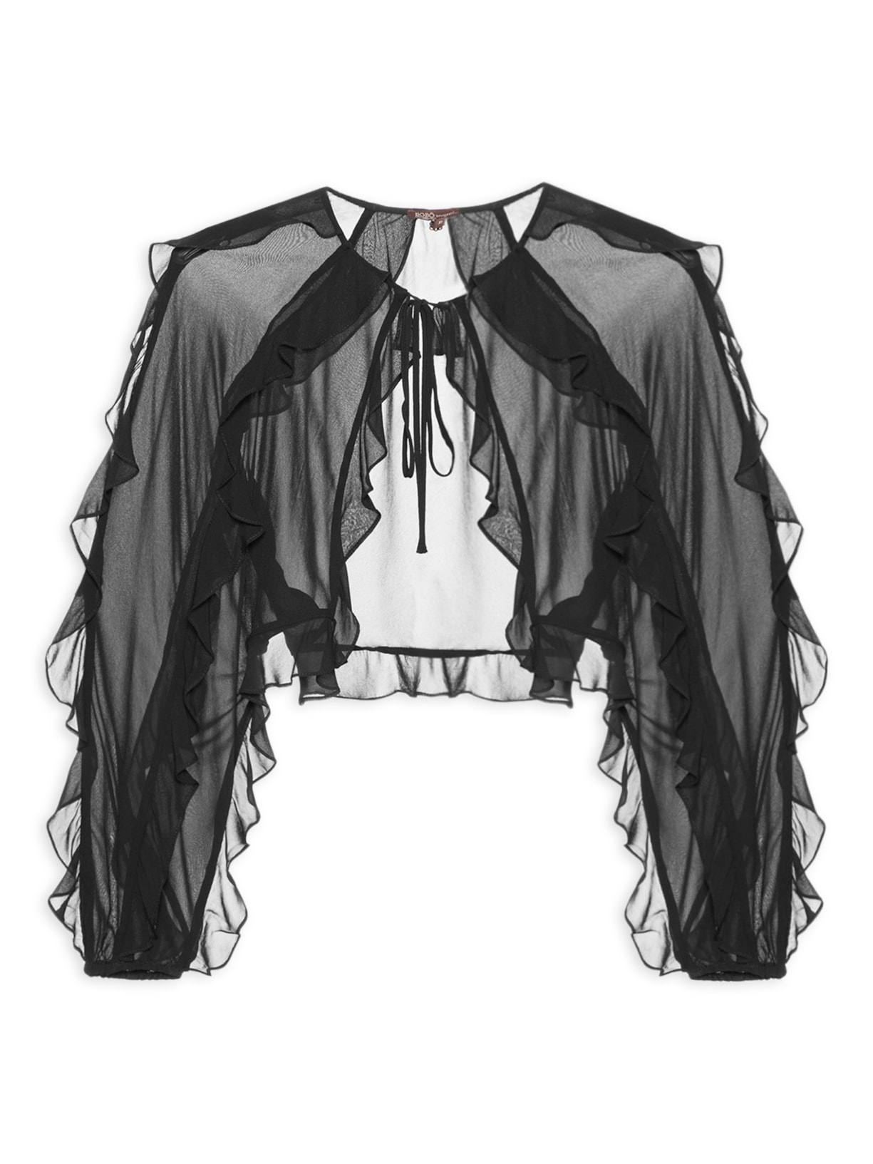 Blusa Feminina Bolero Alana - Preto