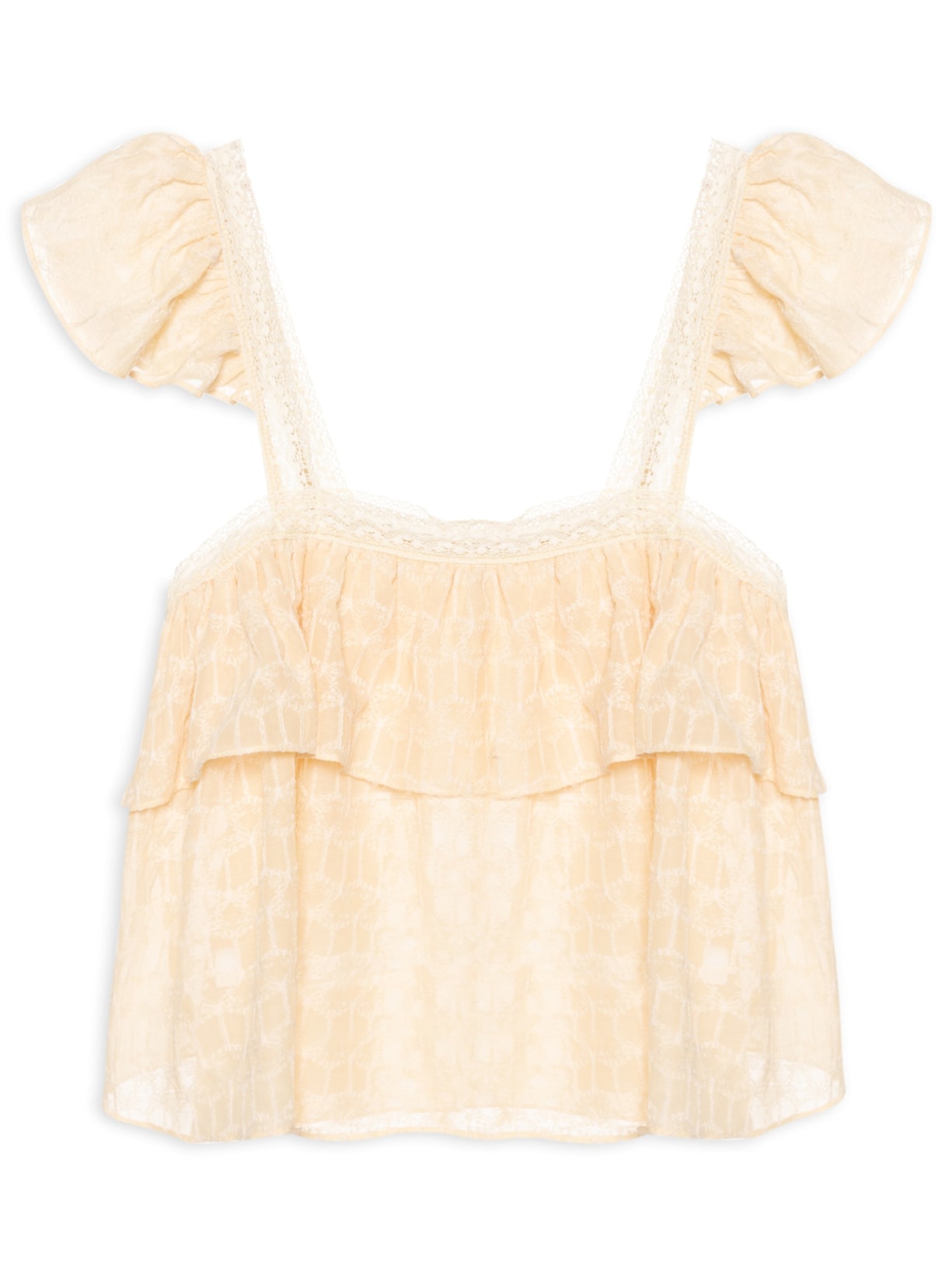 Blusa Feminina Bordada Coqueirinho Amarelo Farm