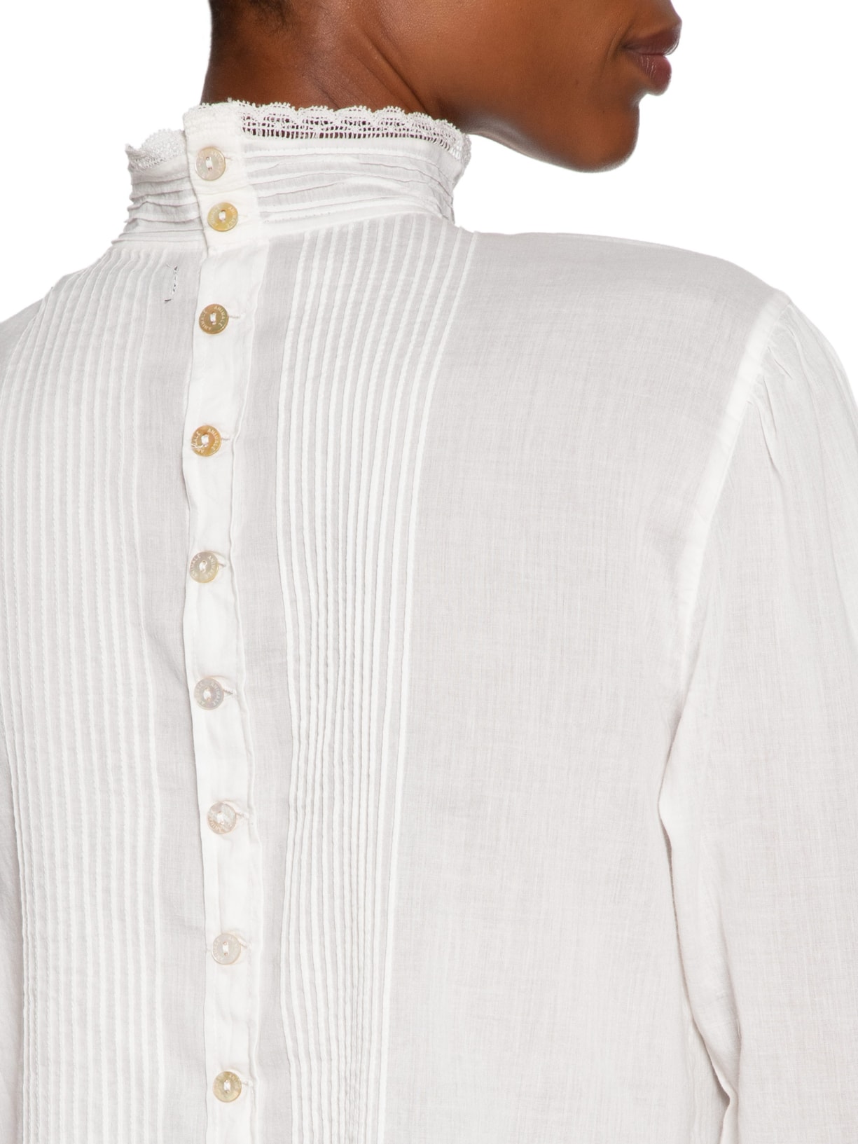 Blusa Feminina Bordada Gola Alta Branco Animale