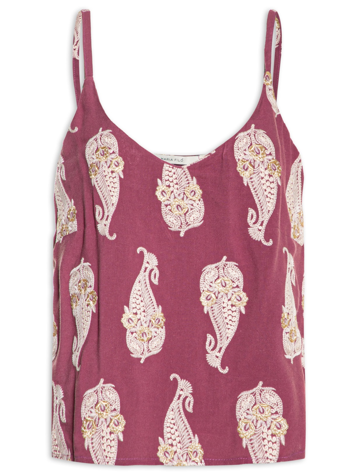 Blusa Feminina Bordado Peixe - Roxo