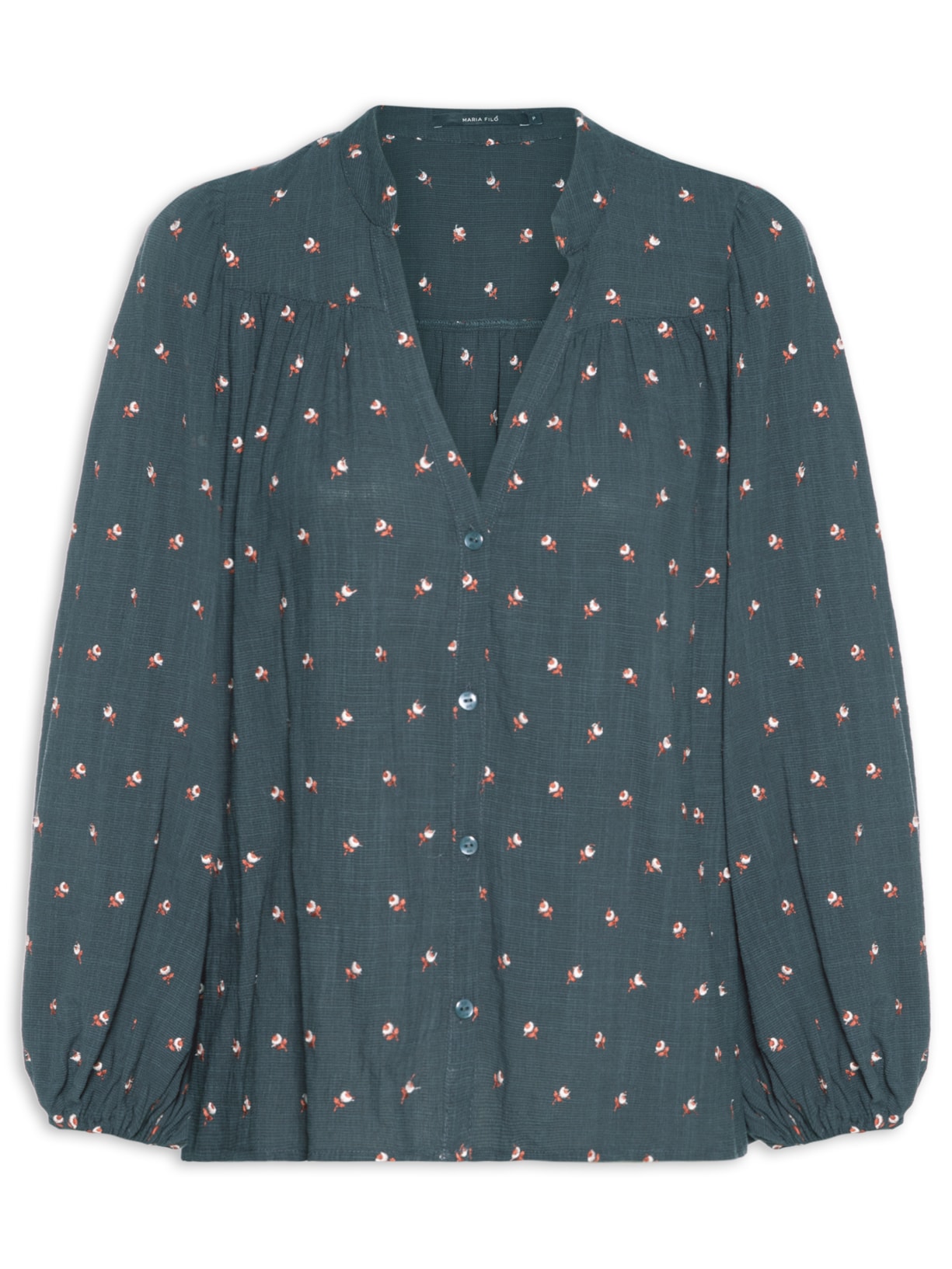 Blusa Feminina Bordado Polen - Cinza