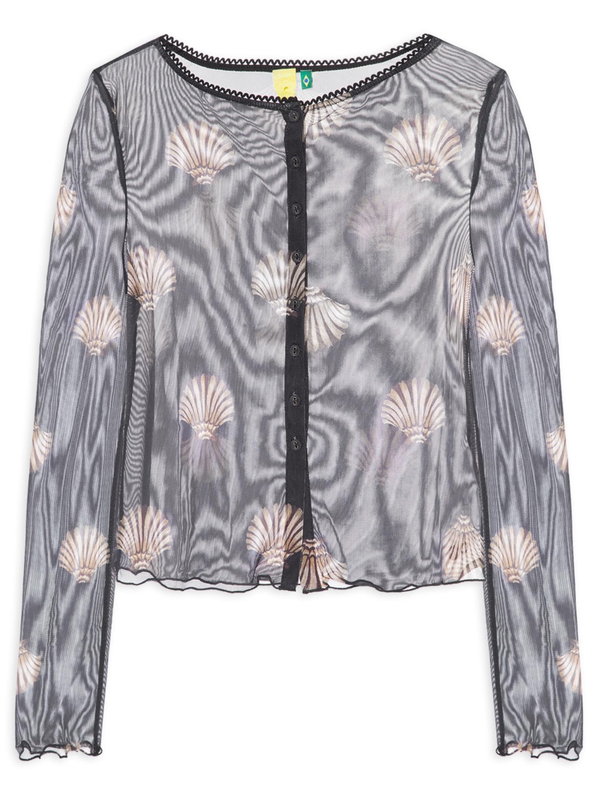 Blusa Feminina Botões Conchita Preto Farm