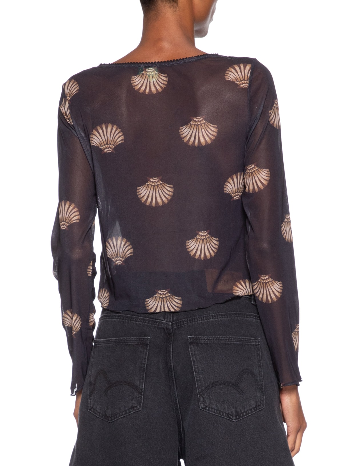 Blusa Feminina Botões Conchita Preto Farm