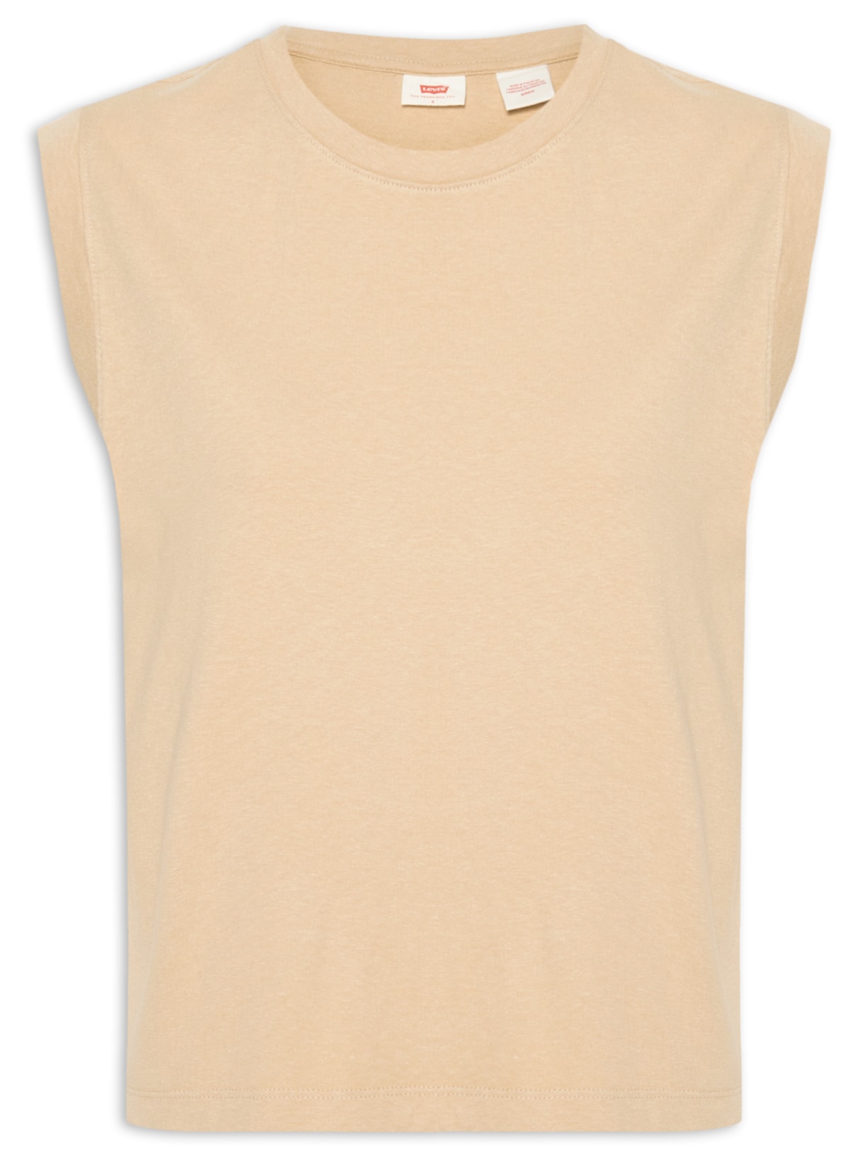 Blusa Feminina Boxy Tank - Bege