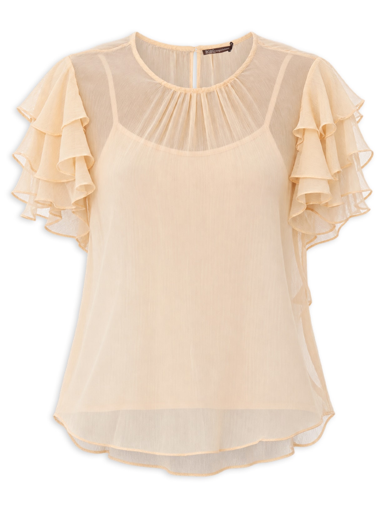 Blusa Feminina Breta Visage Bege Bobô