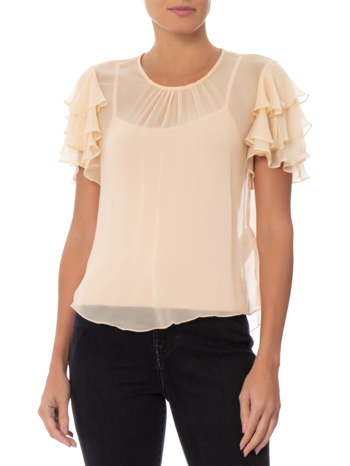 Blusa Feminina Breta Visage Bege Bobô