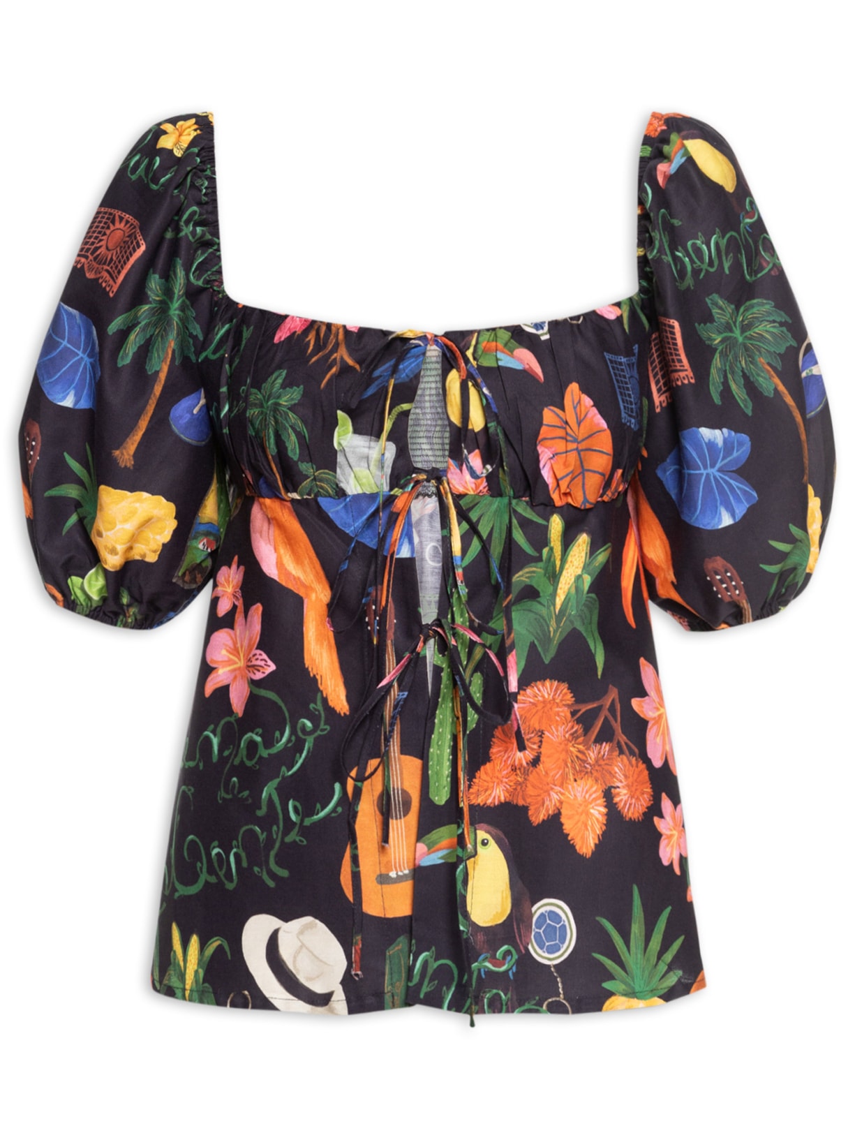 Blusa Feminina Buena Gente Preto Farm