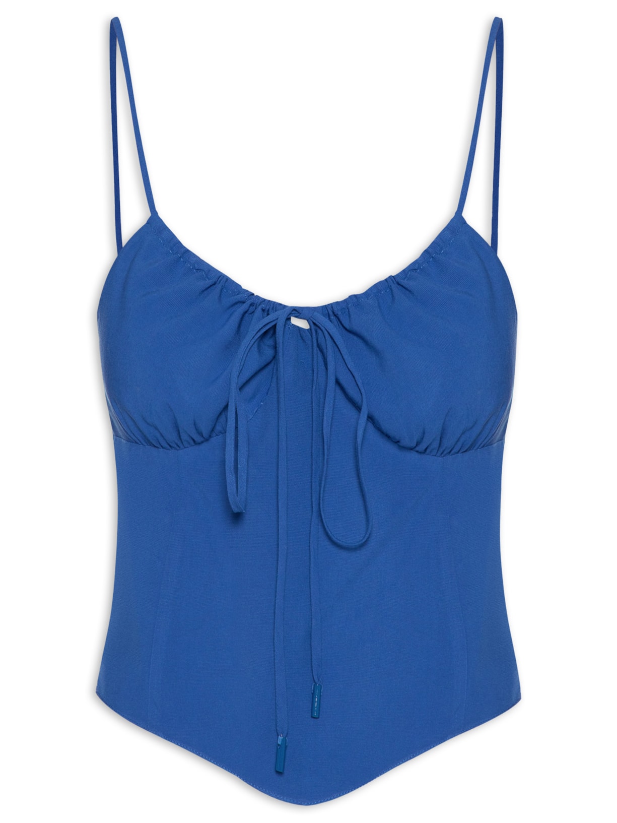 Blusa Feminina Busto Franzido - Azul