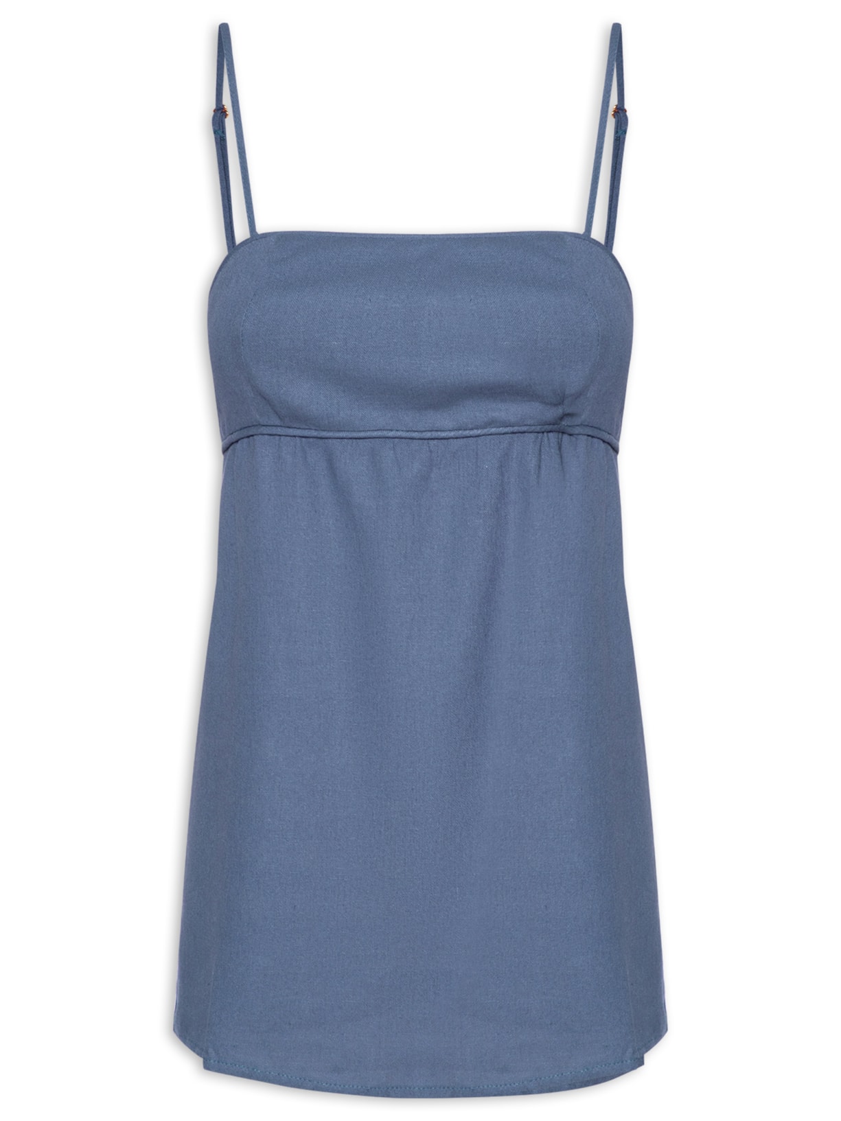 Blusa Feminina Busto Recheio - Azul