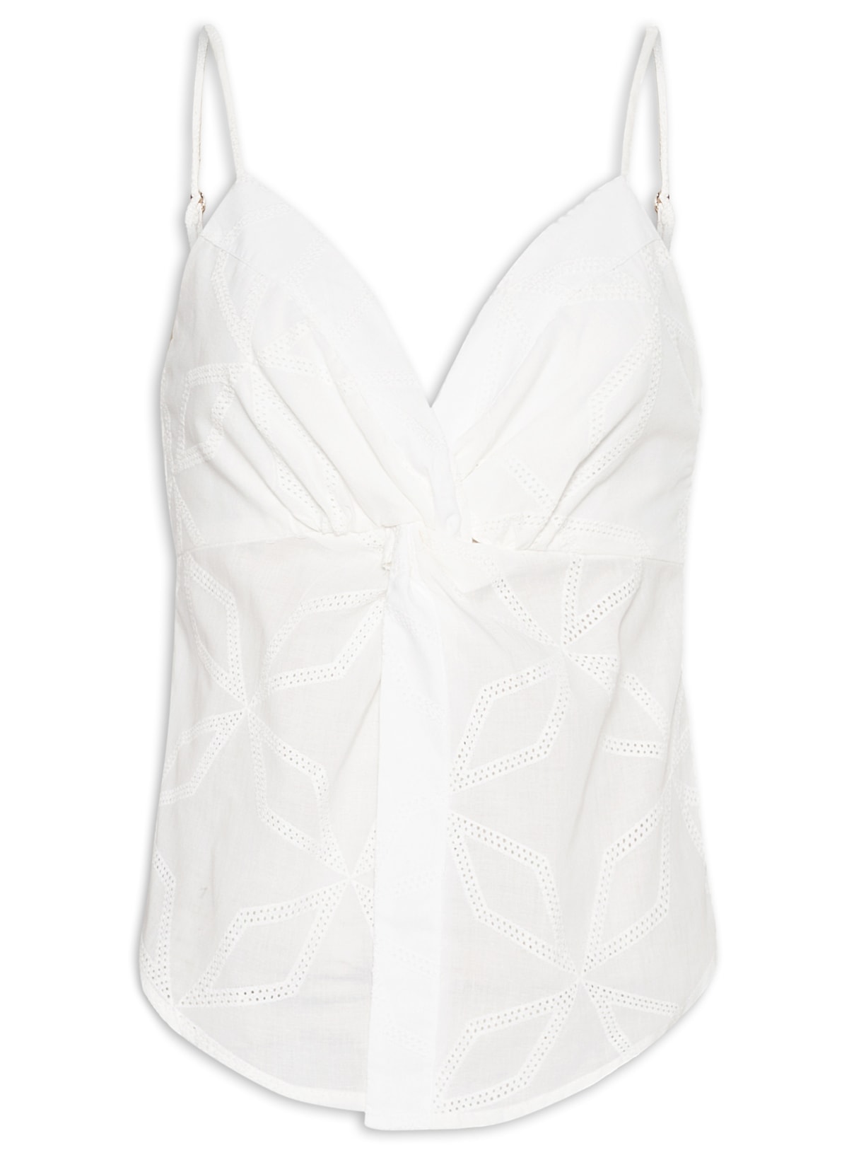 Blusa Feminina Busto Torcido - Branco