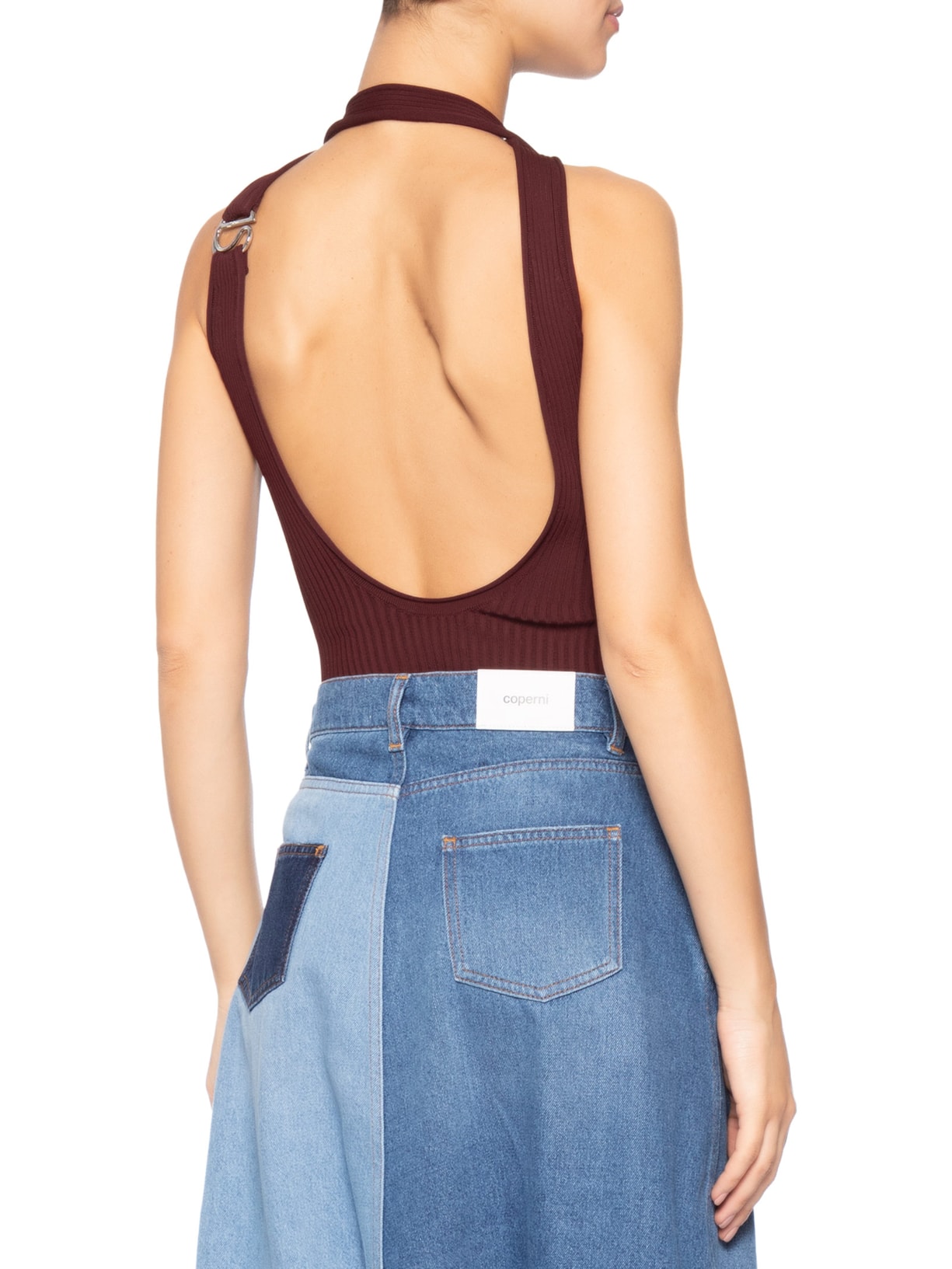 Blusa Feminina C-Logo Knit Marrom Coperni