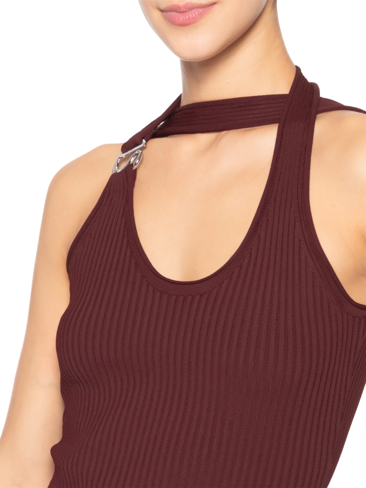 Blusa Feminina C-Logo Knit Marrom Coperni