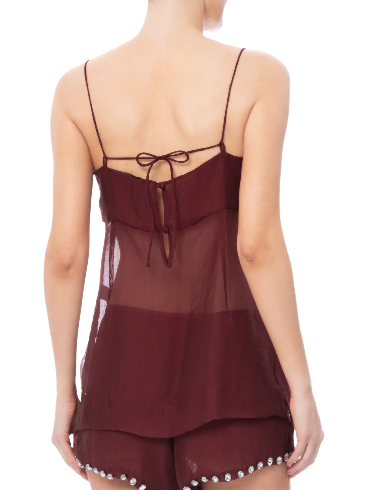 Blusa Feminina Cabernet Vermelho Marina Bitu