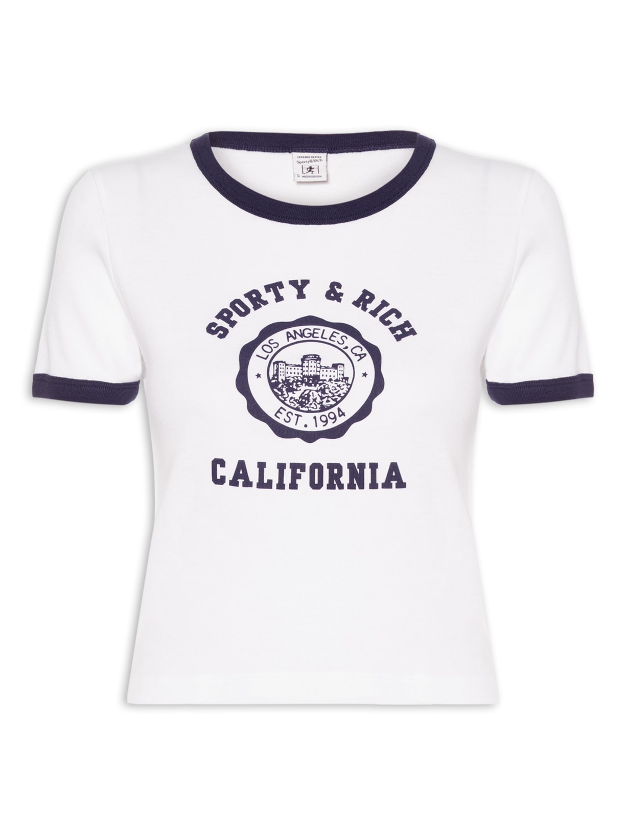 Blusa Feminina California Emblem Soft Ringer – Branco Sporty & Rich