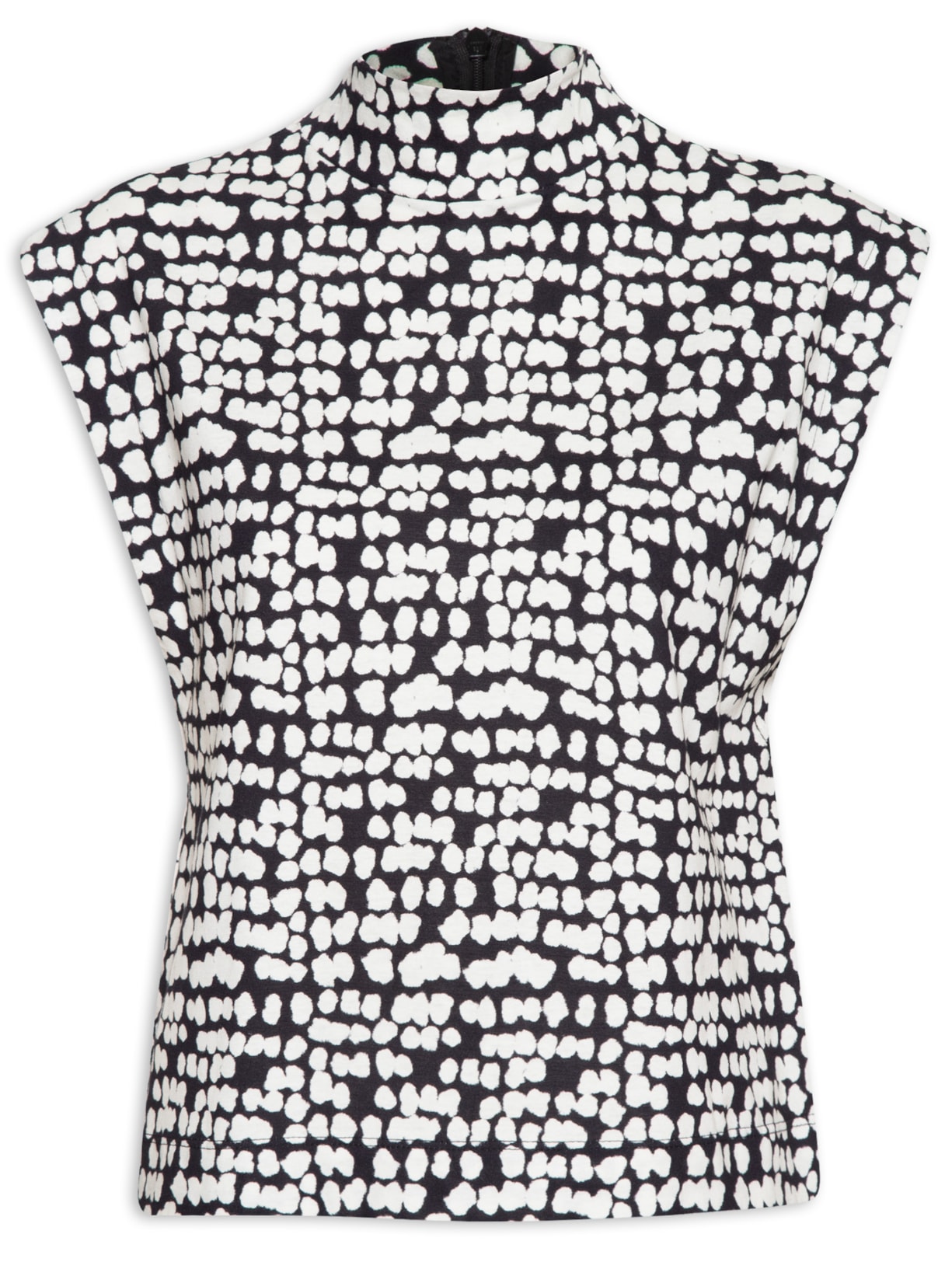 Blusa Feminina Camiseta Pois Grafite - Preto