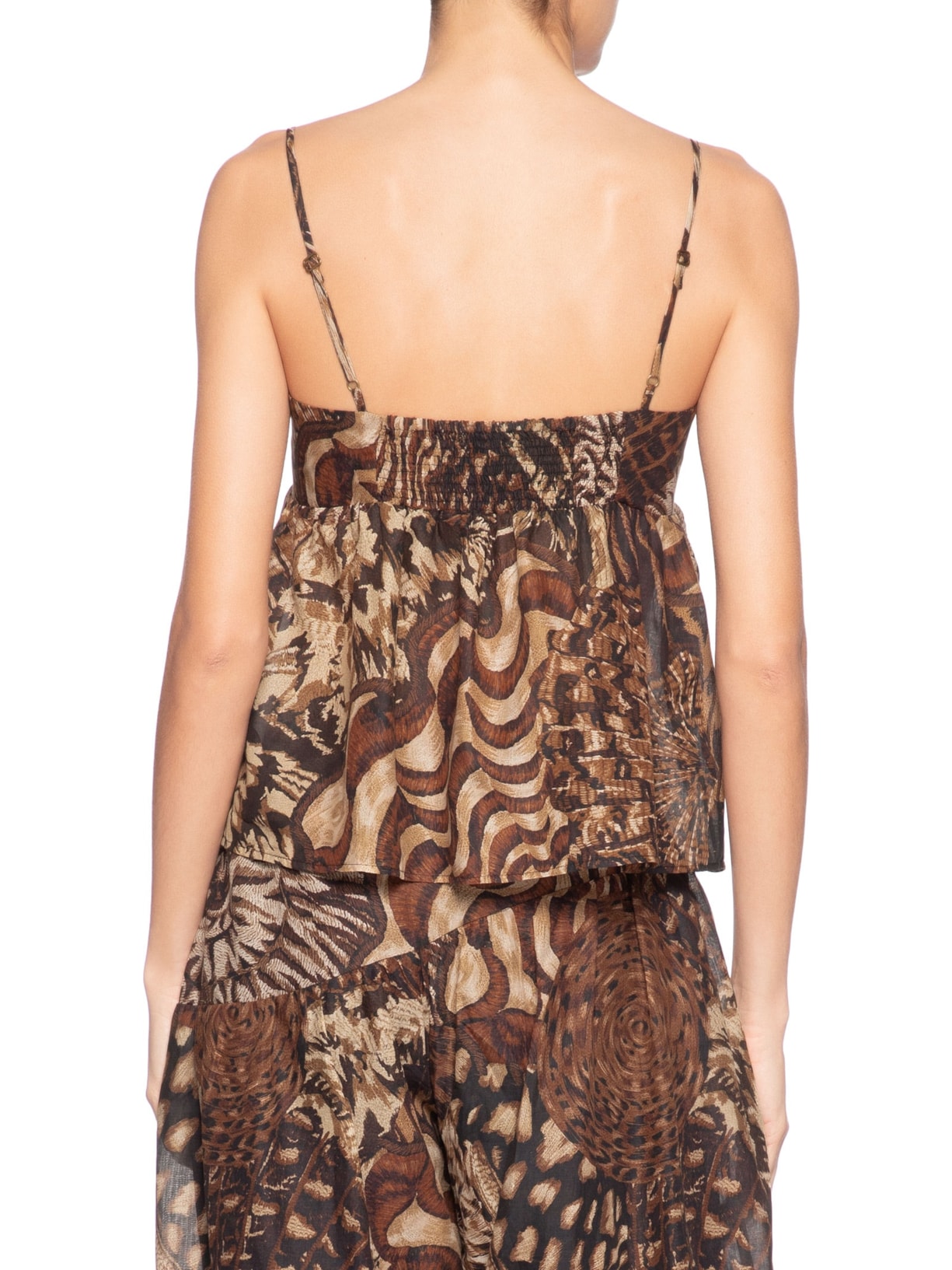 Blusa Feminina Camu Marrom Farm