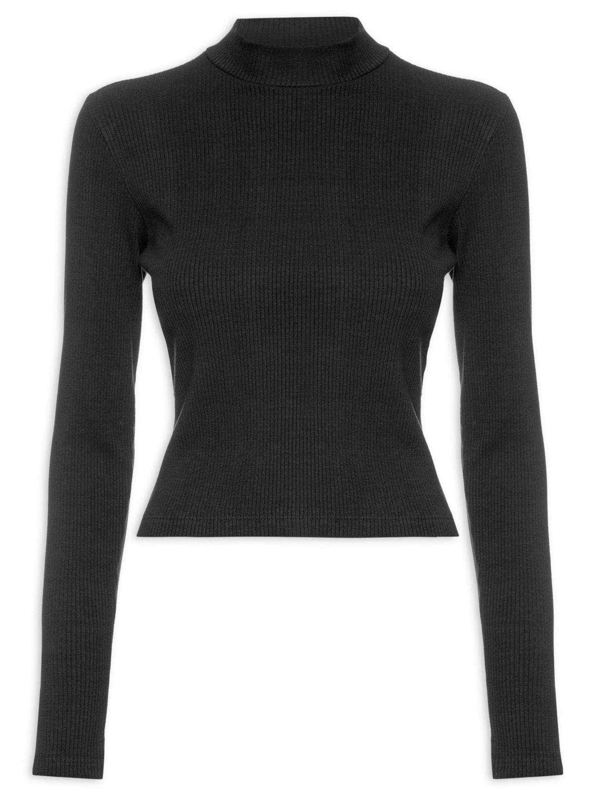 Blusa Feminina Canelada - Preto