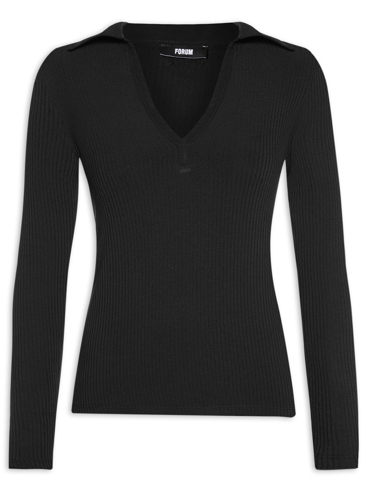 Blusa Feminina Canelada - Preto