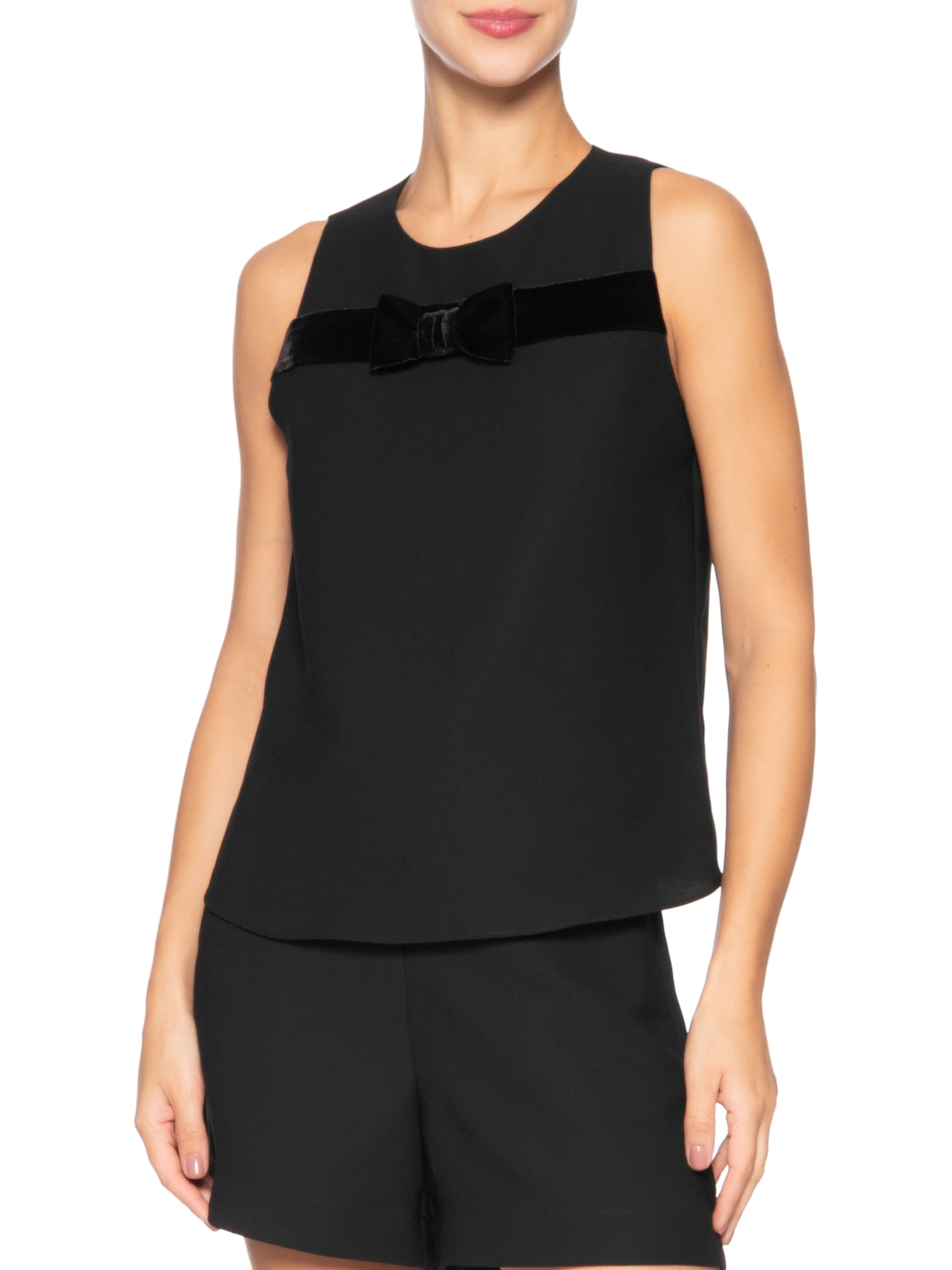 Blusa Feminina Carlotta Preto Carol Bassi