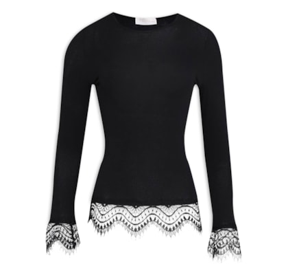 Blusa Feminina Carol - Preto