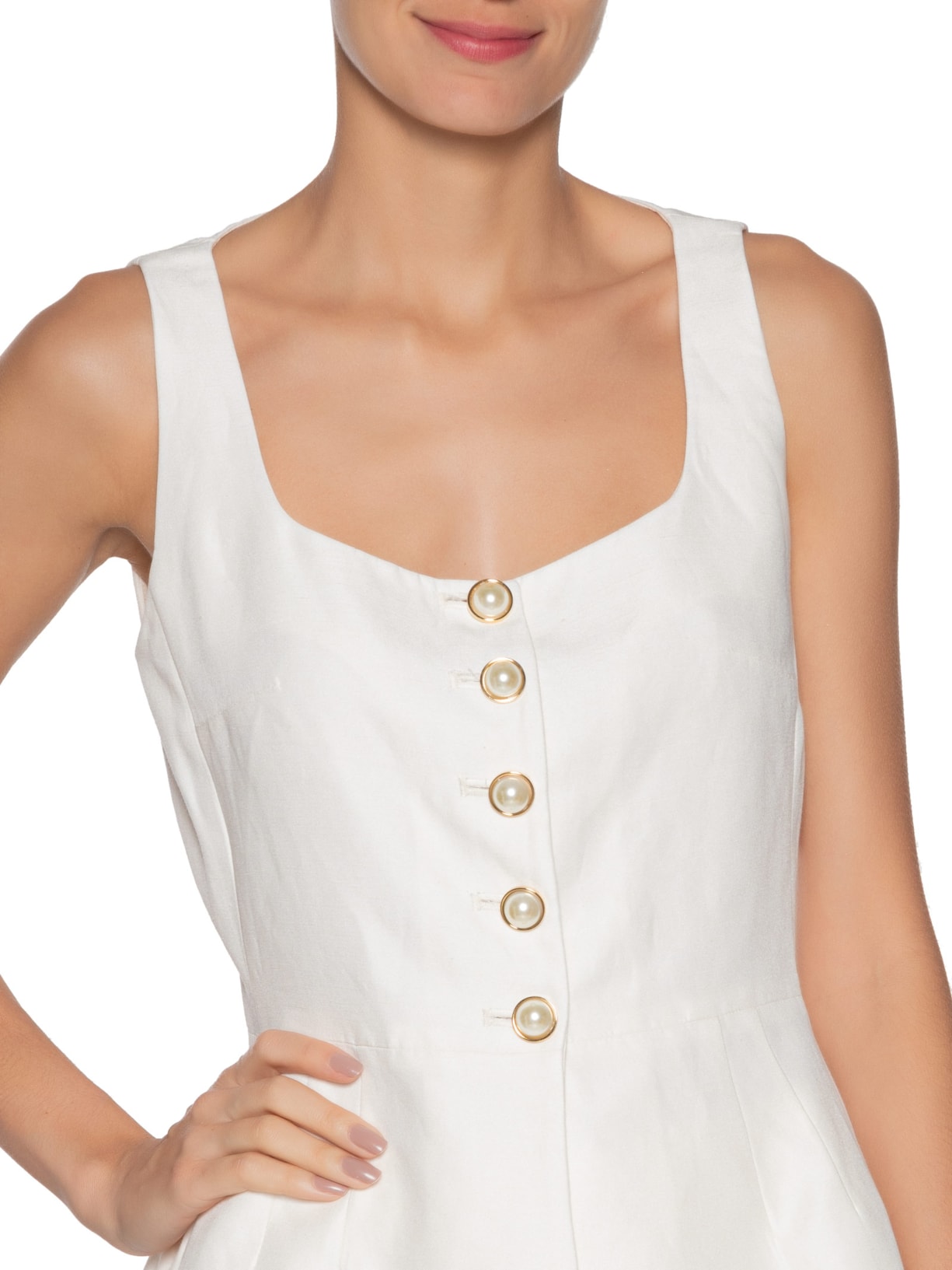 Blusa Feminina Caterina Branco Carol Bassi