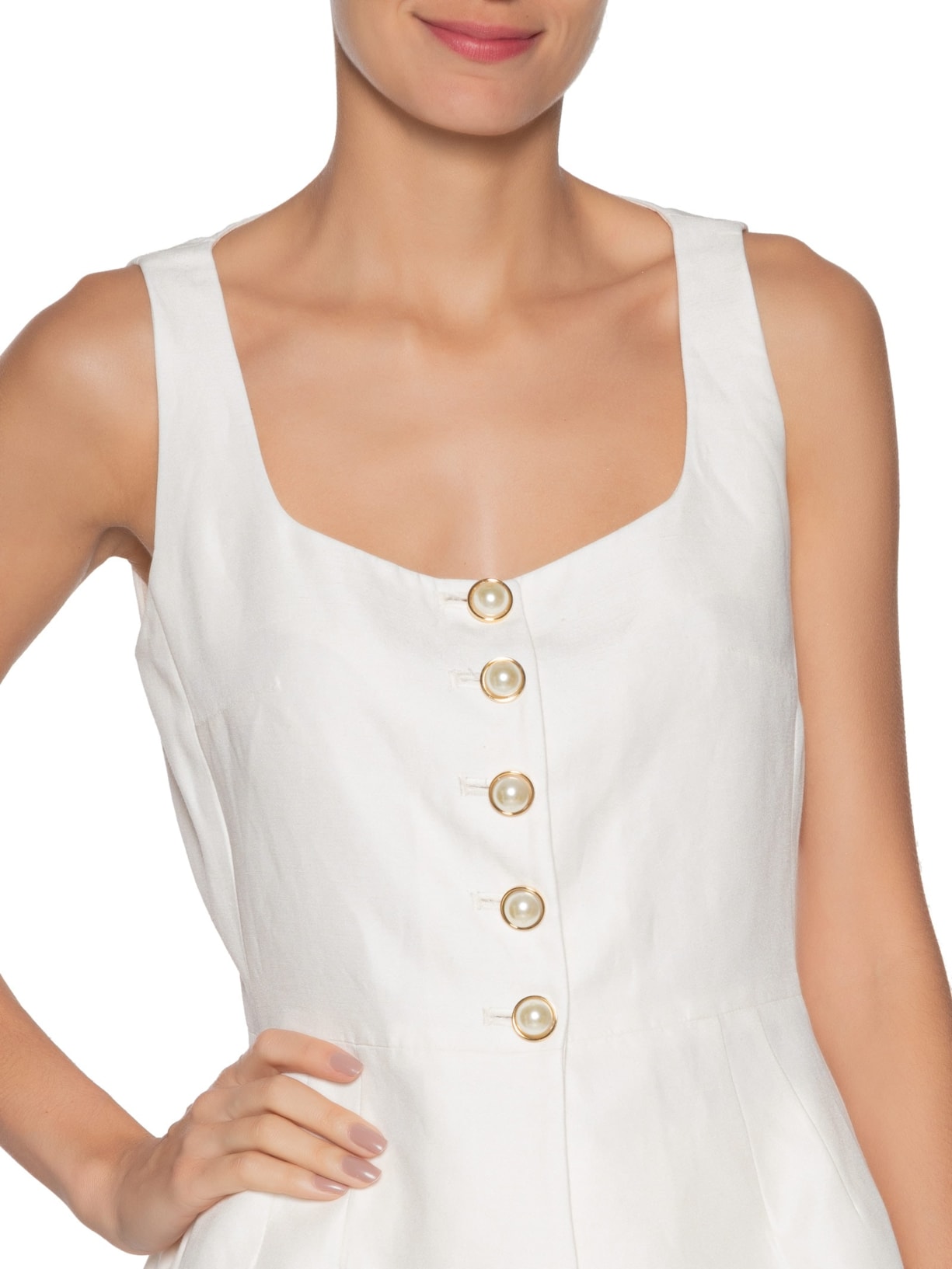 Blusa Feminina Caterina Branco Carol Bassi