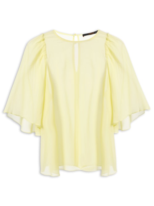 Blusa Feminina Cava Babado Chá – Verde