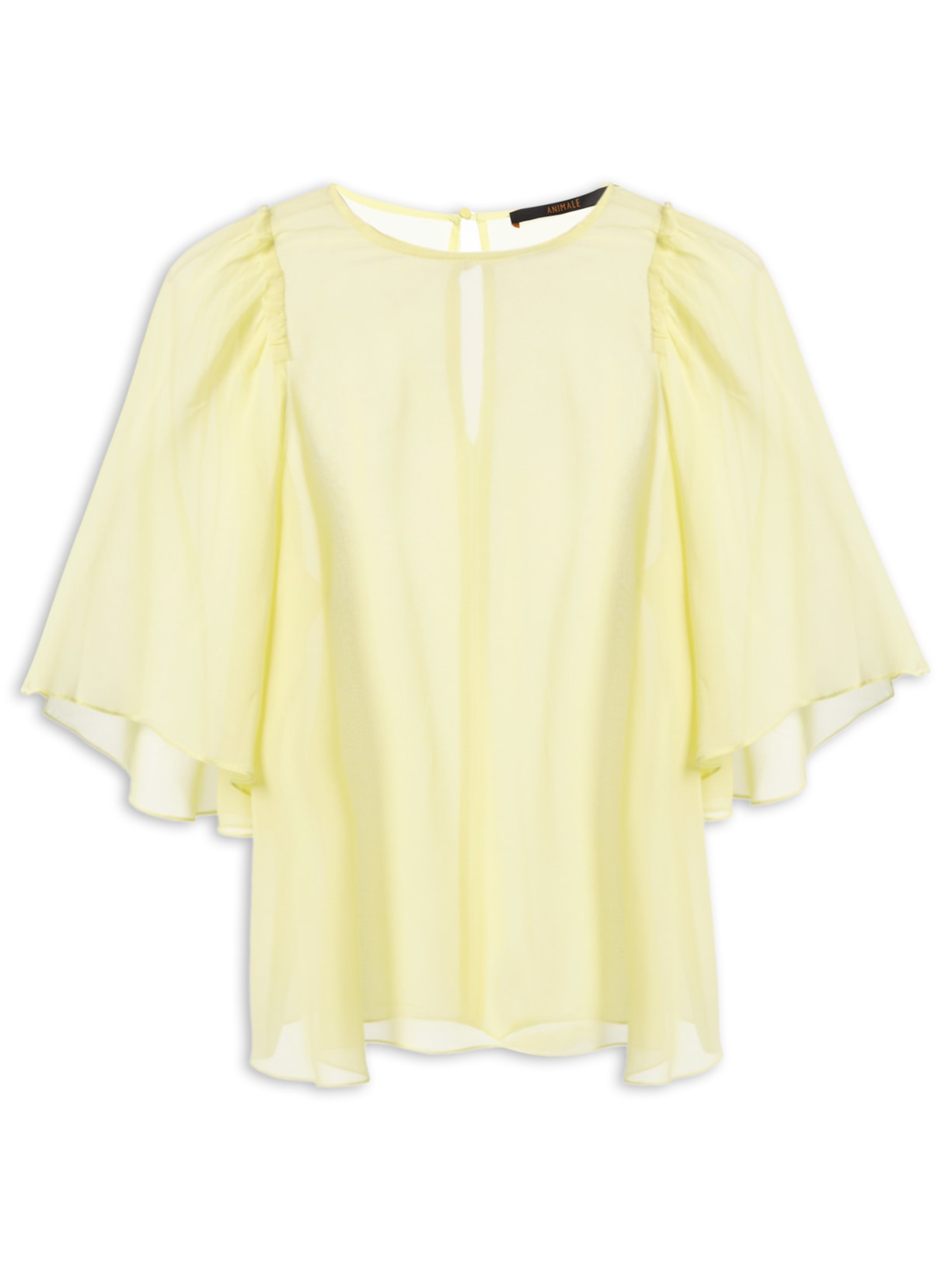 Blusa Feminina Cava Babado Chá – Verde Animale