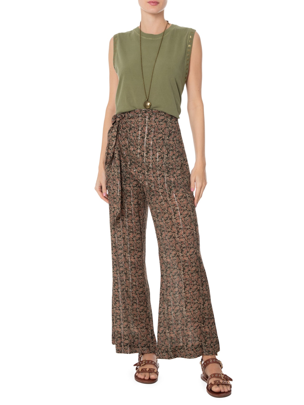 Blusa Feminina Cava Metal Verde Maria Filó