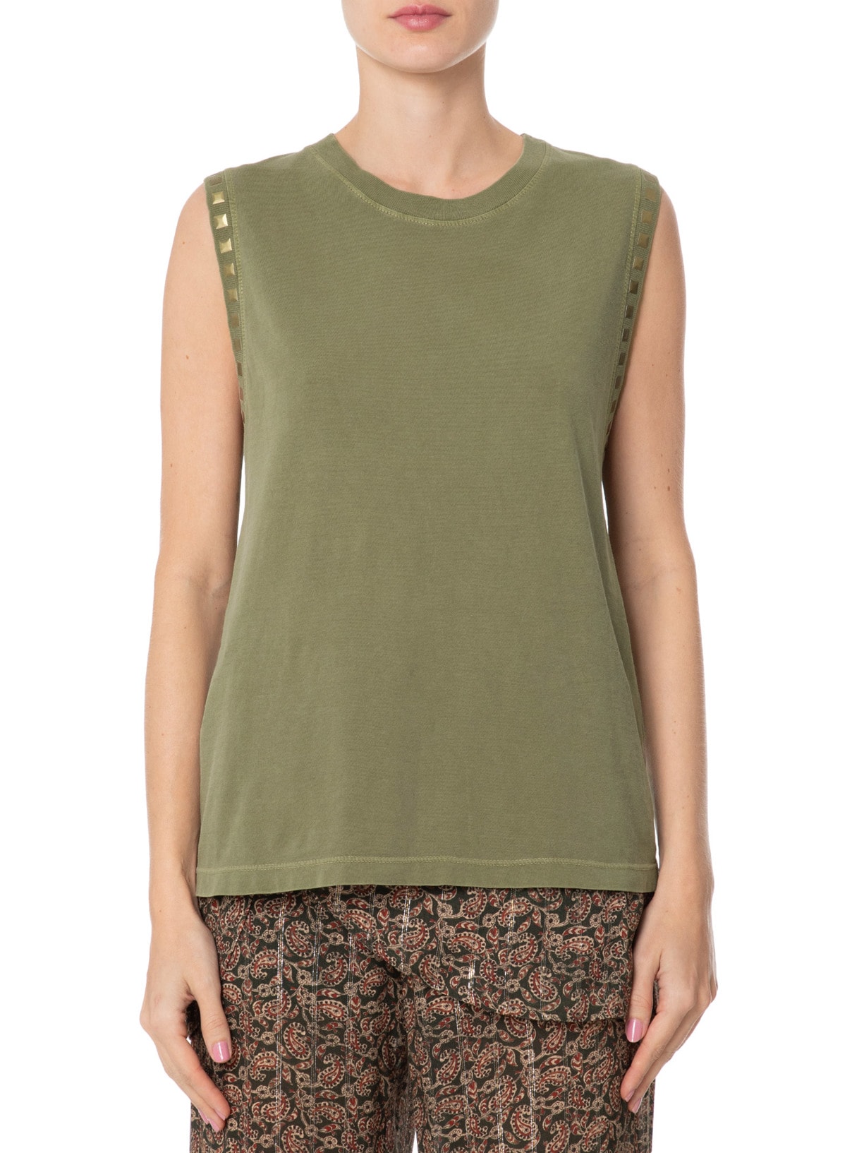 Blusa Feminina Cava Metal Verde Maria Filó