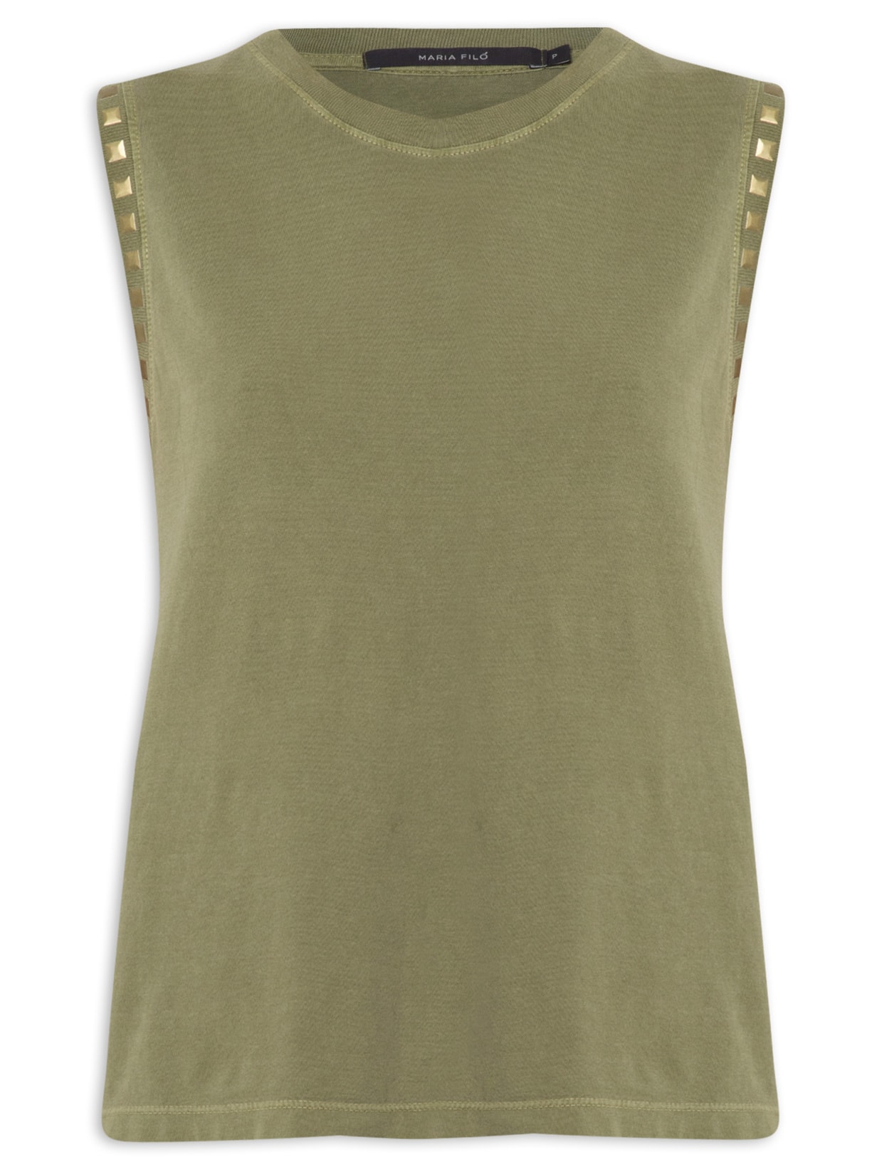 Blusa Feminina Cava Metal Verde Maria Filó