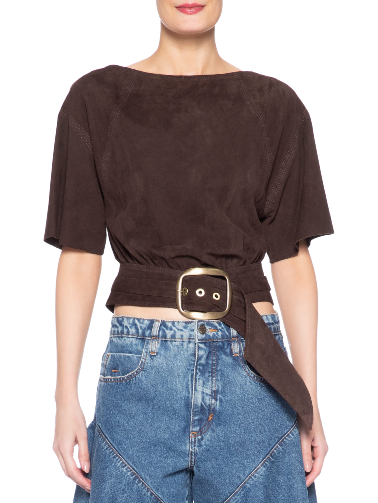 Blusa Feminina Chamois Mavi Marrom Nk